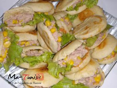 recette pain tunisien batbout