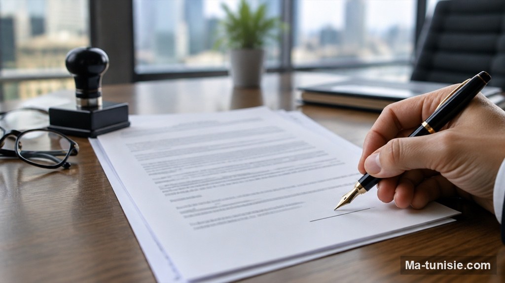 Signature d'un contrat de travail à durée indéterminée en Tunisie