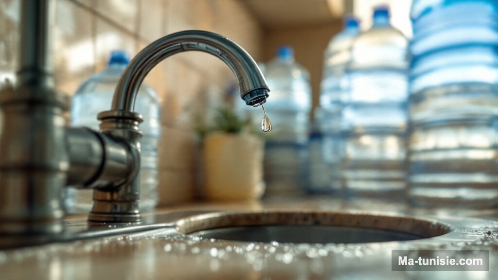 Coupure d'eau potable SONEDE dans le Sud-Est tunisien
